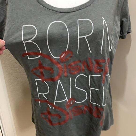 Born raised Disney glitter tee - Picture 2 of 6